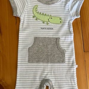 3-6M One Piece Crocodile Baby Outfit